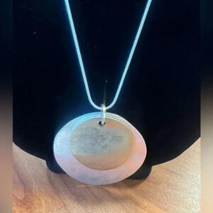 Belk Silver and Gold Silver Tone Necklace NWT